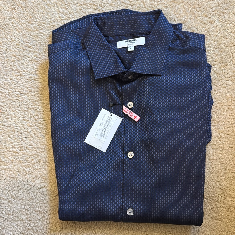 Murano men’s dress shirt large NWT